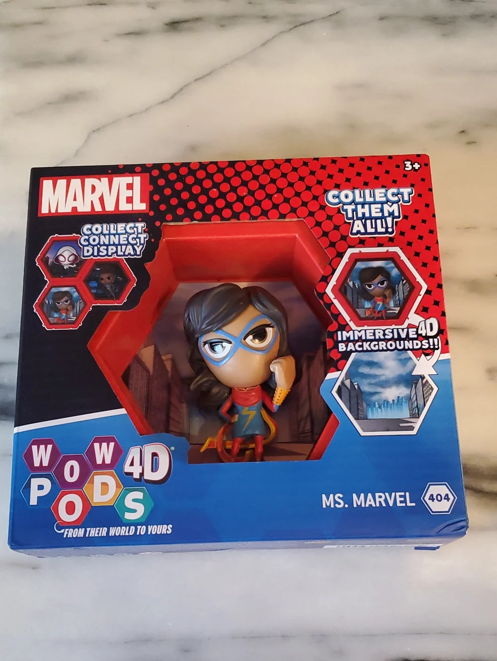 Marvel Ms. Marvel Collectible Figure - Blue, Red, Yellow